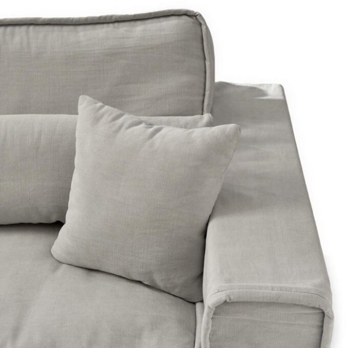3,5-zitsbank Rivièra Maison Metropolis Ash Grey