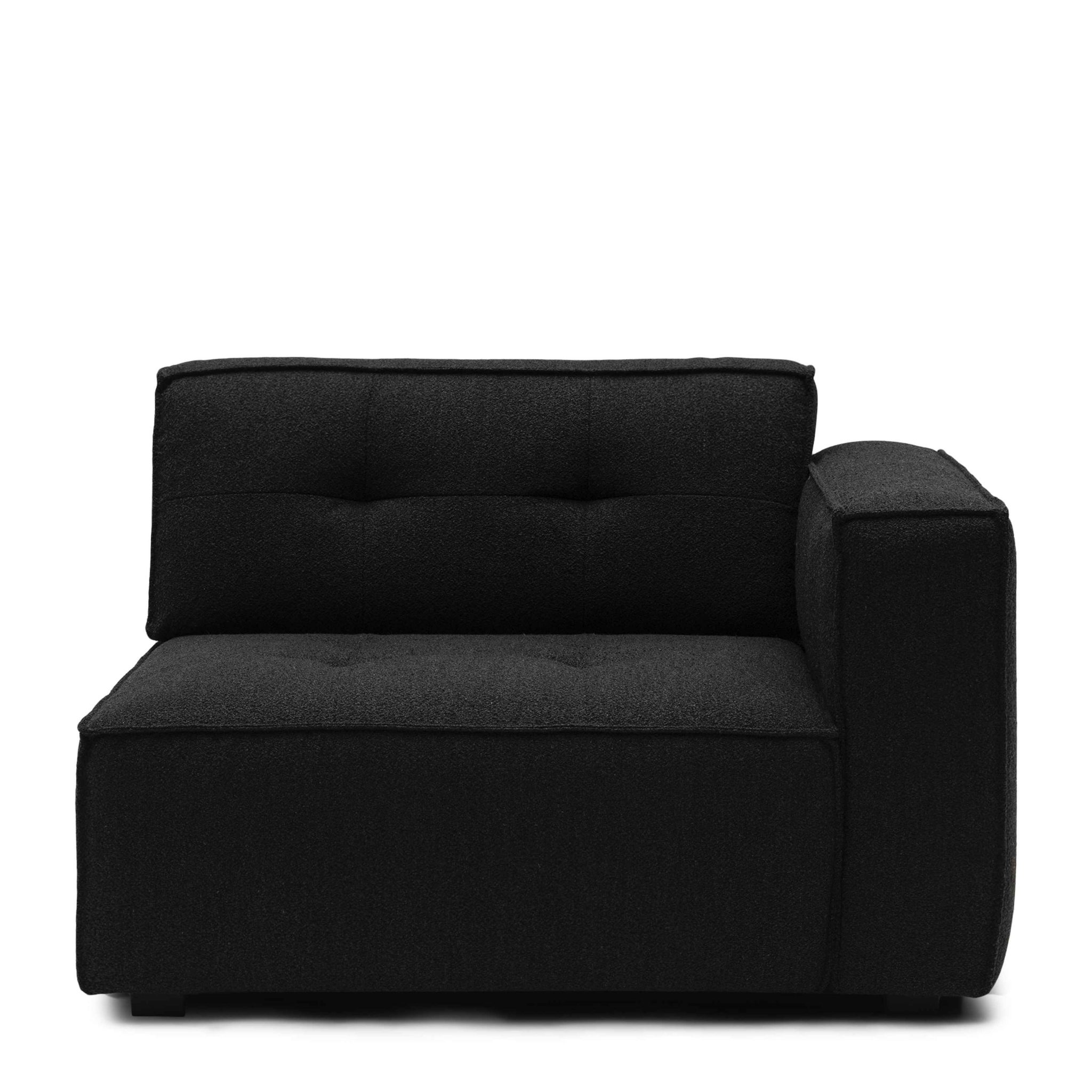 Brandon Corner Arm Right Boucle Black Swan Homestore Bergen