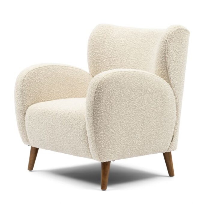 Fauteuil La Contessina Bouclé White Sand