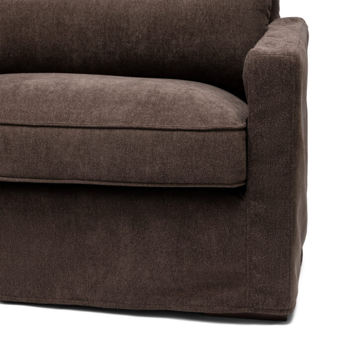 Rivièra Maison Brompton Cross Chaise Longue Bank Links donker Bruin