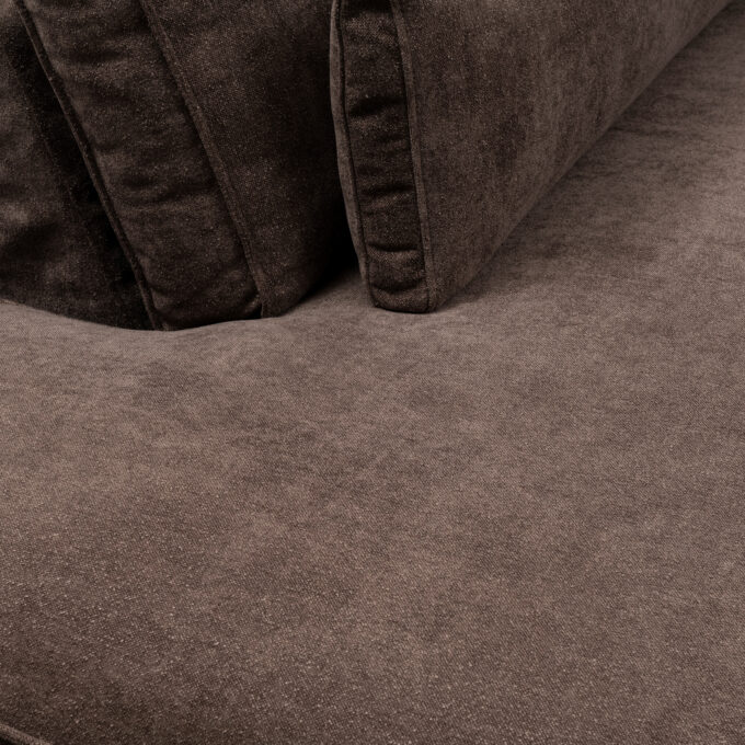 Rivièra Maison Brompton Cross Chaise Longue Bank Links donker Bruin