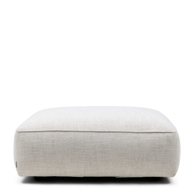 Rivièra Maison Hamilton Footstool, rich tweed, antique white