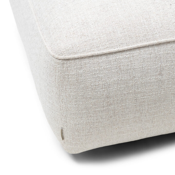 Rivièra Maison Hamilton Footstool, rich tweed, antique white