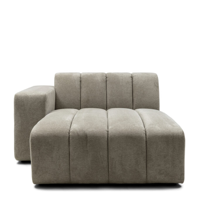 Dazzle Chaise Longue Left, chenille jacquard vogue, fern green