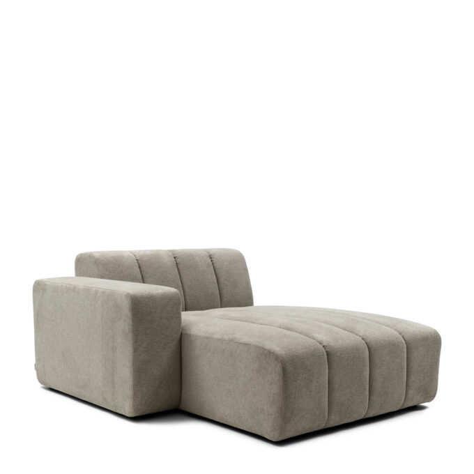 Dazzle Chaise Longue Left, chenille jacquard vogue, fern green