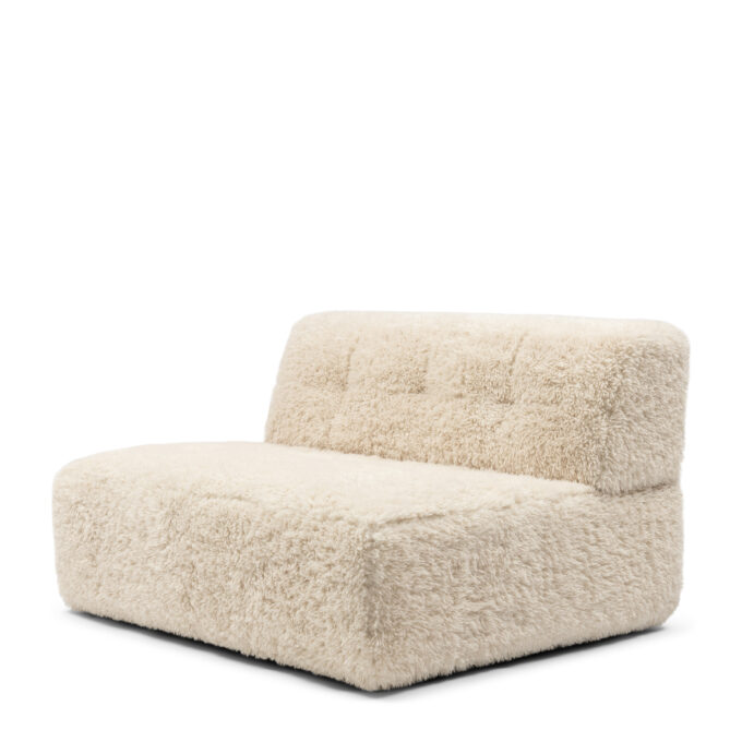 Brandon Center XL, poodle weave, white lion