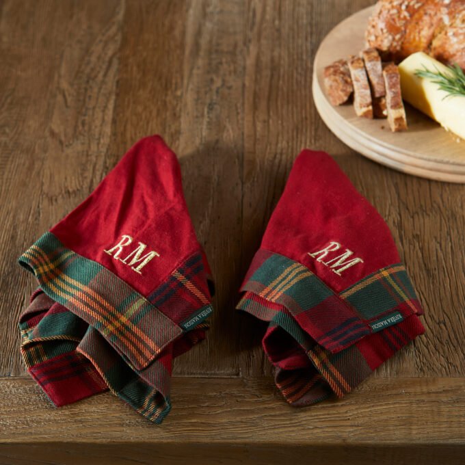 Servetten RM Classic Tartan 2 pieces