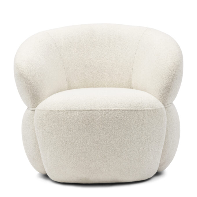 Fauteuil Rivièra Maison San Remo , boucle, simply white