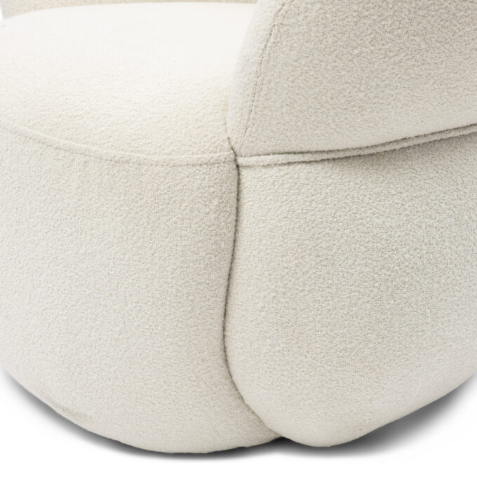 Fauteuil Rivièra Maison San Remo , boucle, simply white