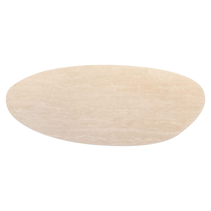 Eettafel Renaissance organisch Italian Travertine (Beige)