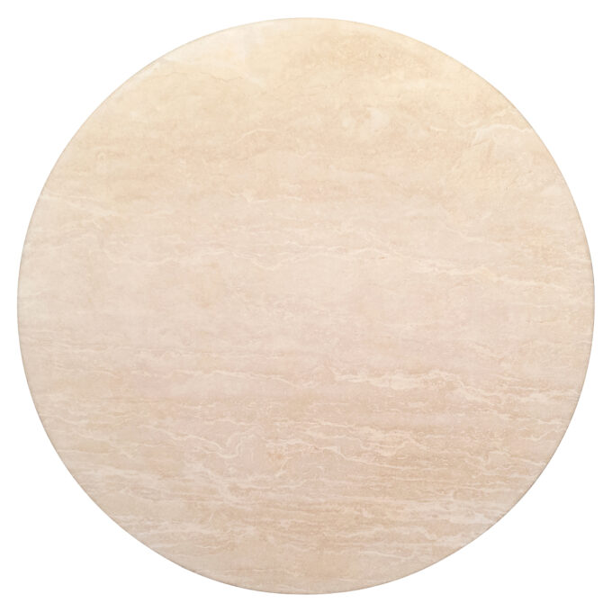 Ronde eettafel Renaissance beige Travertine (Beige)