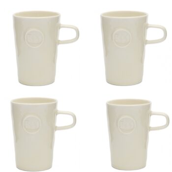 4 stuks Mok Rivièra Maison Portofino Wit L