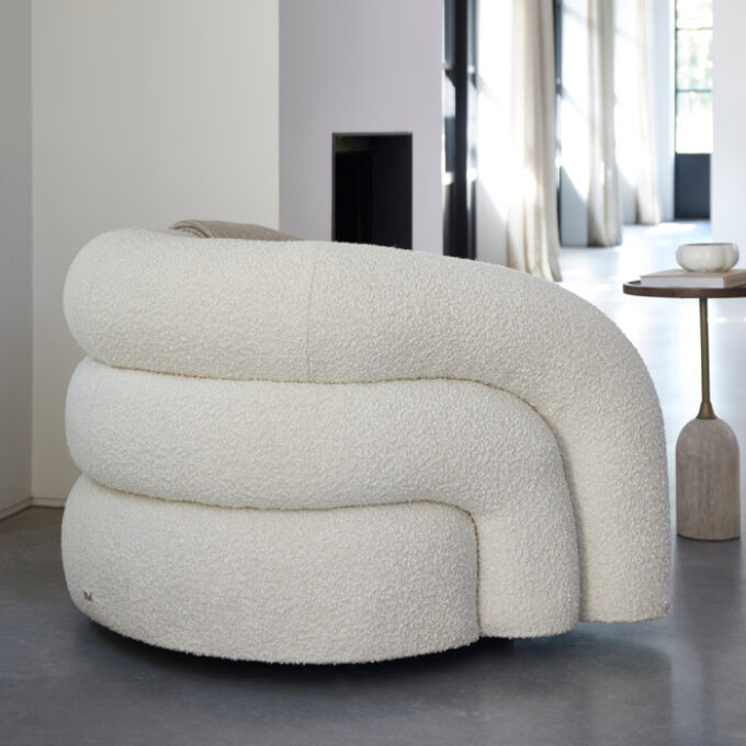Fauteuil Rivièra Maison Vittorio Swivel Simply White