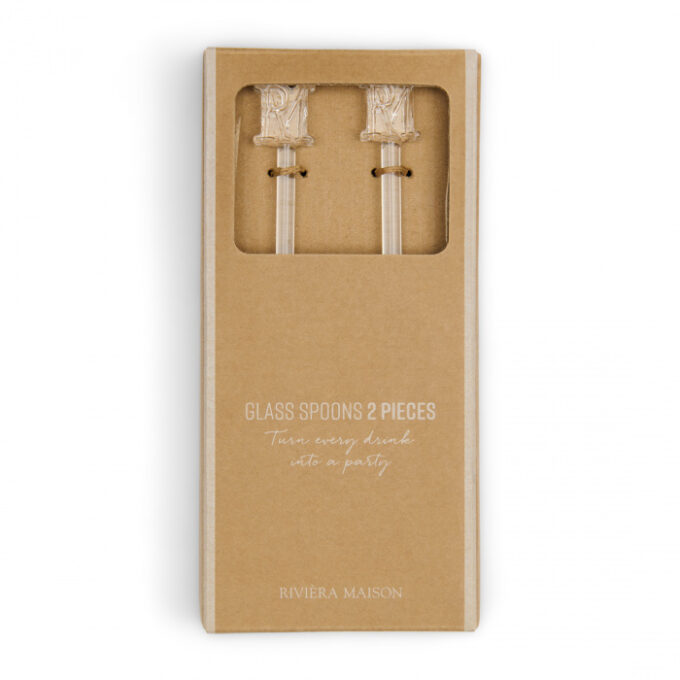 Theelepels RM Glass, 2 stuks