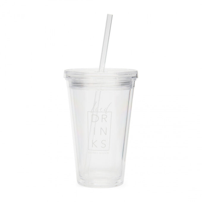 Iced Drinks To Go Cup & Straw
