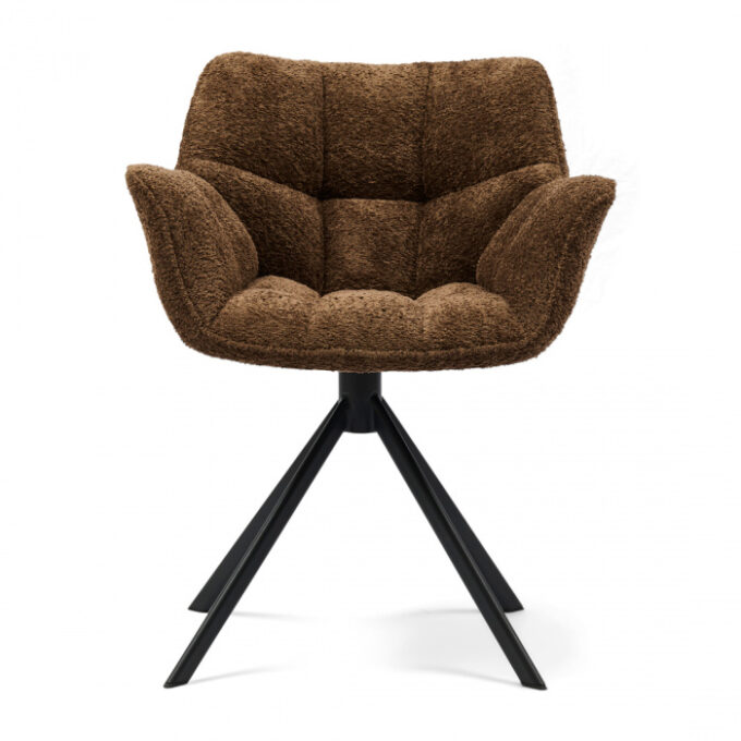 Draaibare eetkamerstoel Carnaby Umber Brown