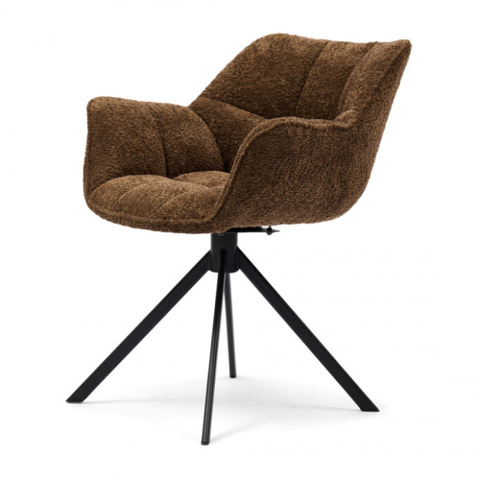 Draaibare eetkamerstoel Carnaby Umber Brown