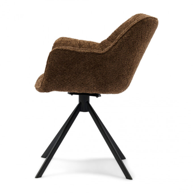Draaibare eetkamerstoel Carnaby Umber Brown