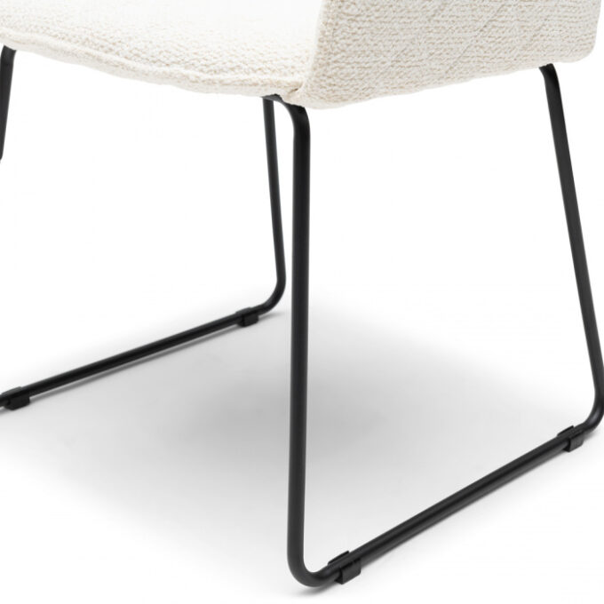 Eetkamerstoel met armleuning Frisco Drive Simply White