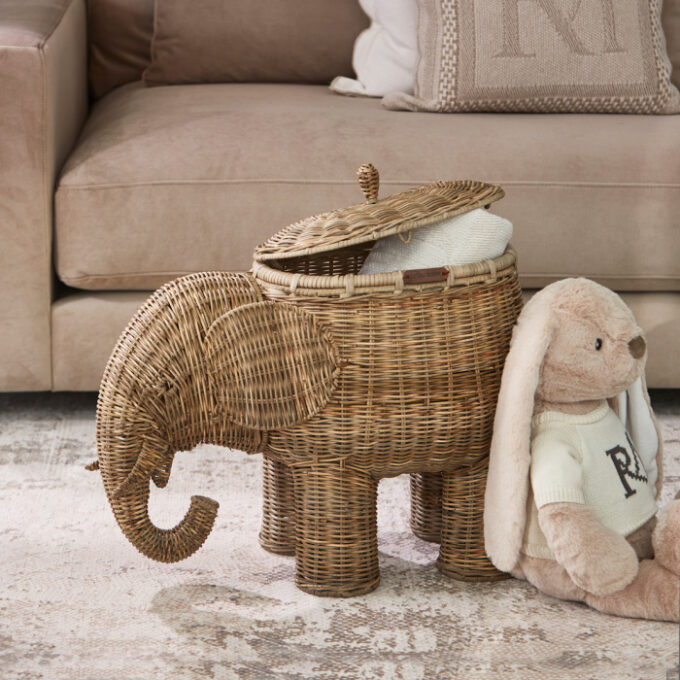 Mand Elephant Rustic Rattan