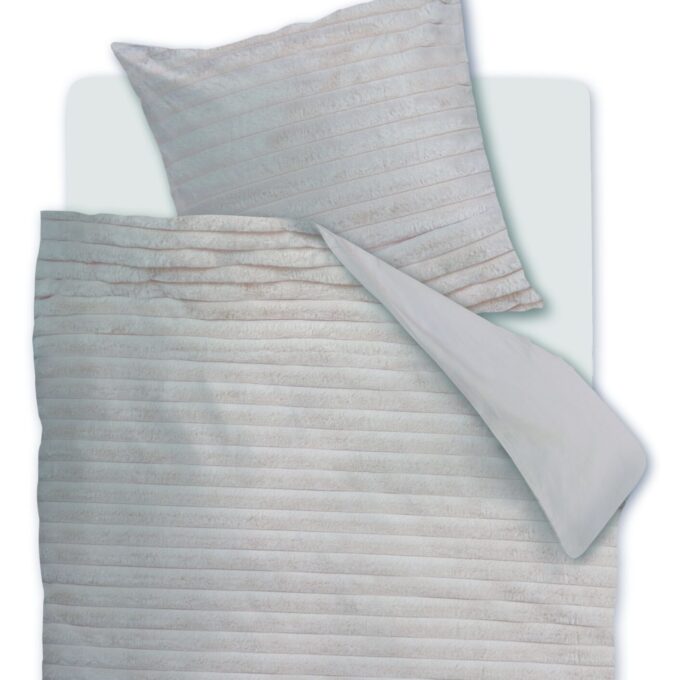 Riviera Maison Furry Stripes Off-white 140x200/220 / éénpersoonsdekbedovertrek / new collection