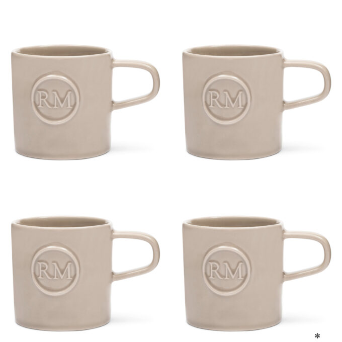 4 stuks Mok Portofino Rivièra Maison Flax