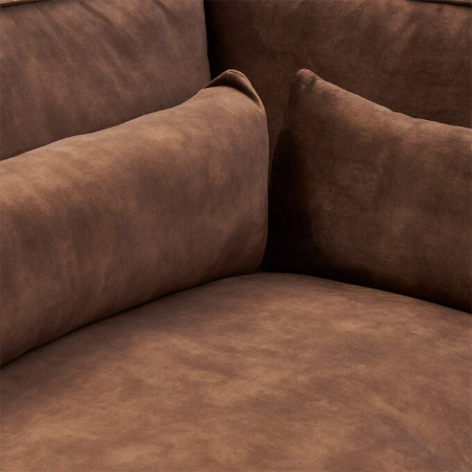 Hoekbank Rivièra Maison Brompton Cross Chaise Longue Rechts Velvet golden beige