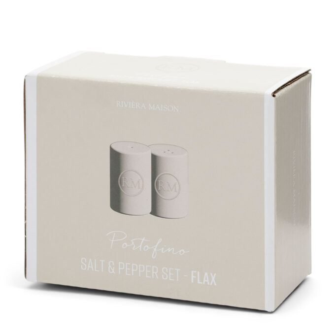 Portofino Rivièra Maison Zout & Peper Set Flax
