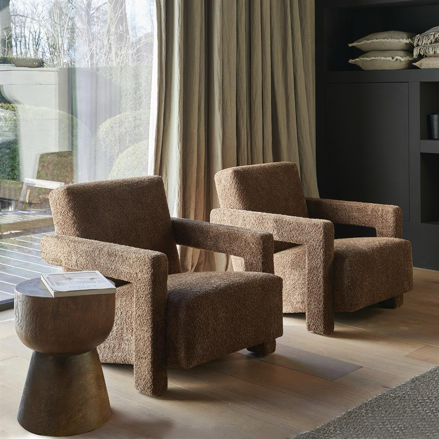 Fauteuil Rivièra Maison Messina Soft Walnut