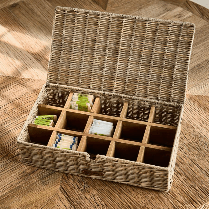 Thee Box Rivièra Maison Rustic Rattan Tea Time