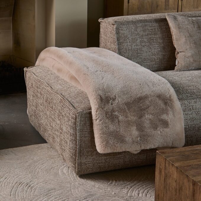 Plaid Rivièra Maison Heather Alba Faux Fur 180x130 NIEUW!