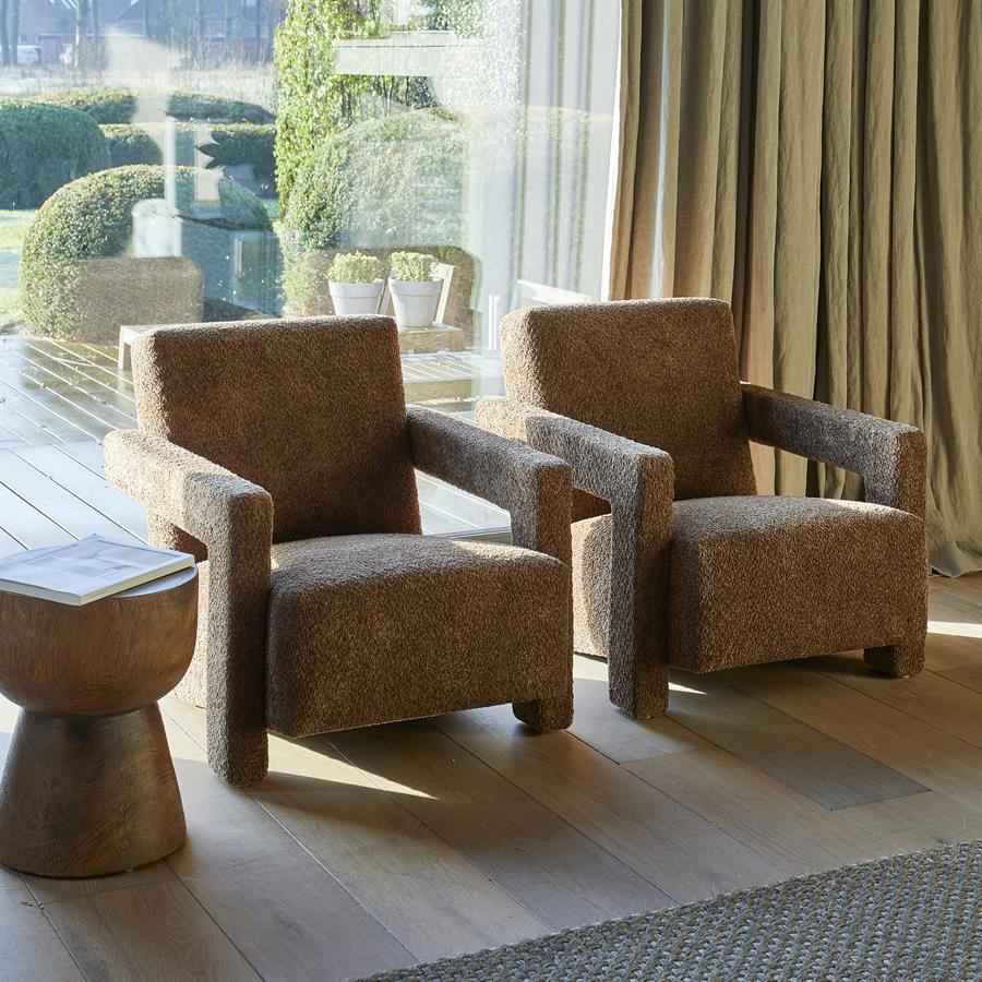 Fauteuil Rivièra Maison Messina Soft Walnut