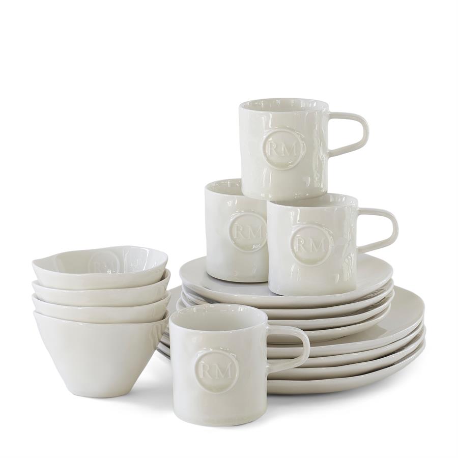 16-delig Servies Rivièra Maison Portofino Wit Nieuw!