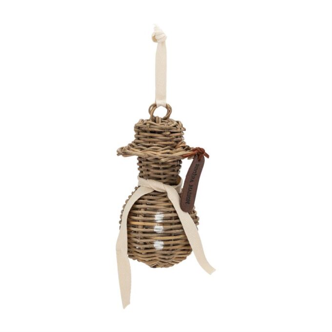 Rivièra Maison Rustic Rattan Snowman Ornament - NIEUW!