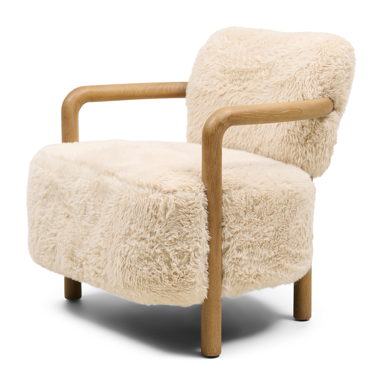 Rivièra Maison Lech Armchair, Cloud Fur, Off White
