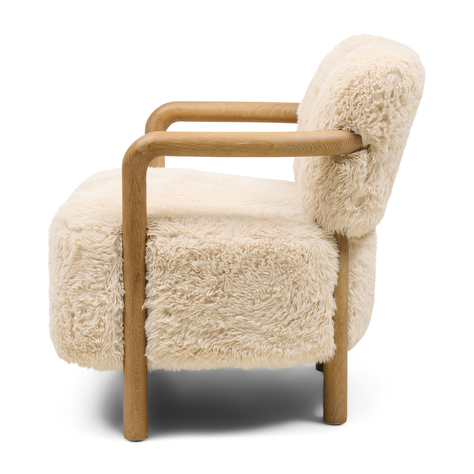 Rivièra Maison Lech Armchair, Cloud Fur, Off White