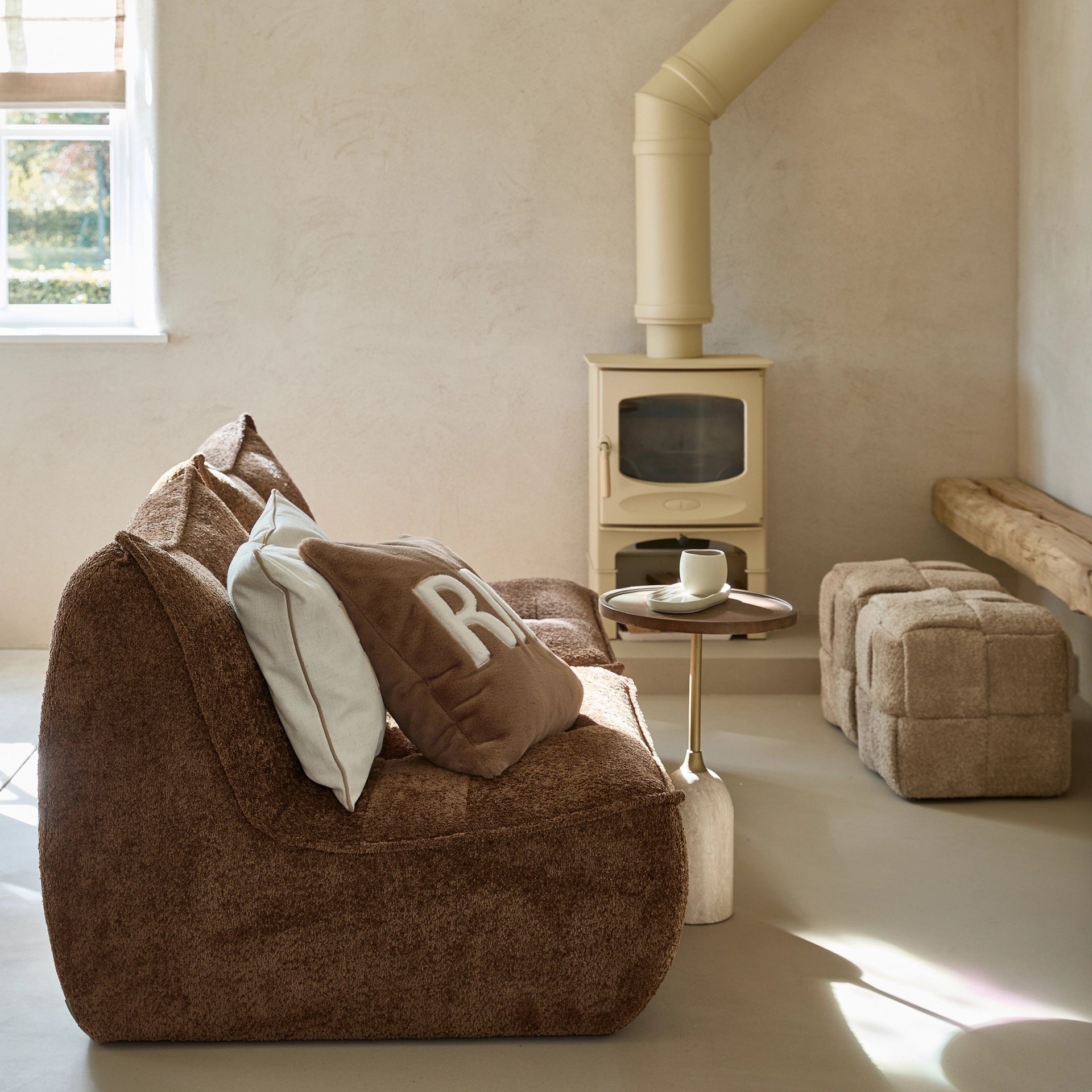 Rivièra Maison Accent Chair Manhattan Weave Umber Brown